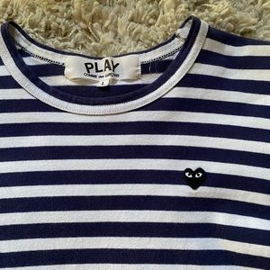 Comme des garçons Play striped long sleeve